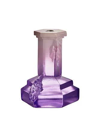 Kosta Boda Rocky Baroque Lilac Candlesticks