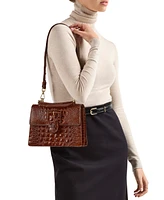 Small Hallie Melbourne Leather Satchel