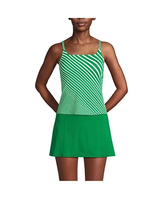 Lands' End Women's Square Neck Tankini Swimsuit Top