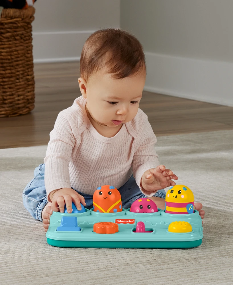 Fisher-Price Boppin' Activity Bugs Fine Motor Pop-Up Toy for Babies 9 Months Older - Multi