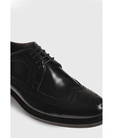 Furniq Uk Men's Genuine Leather Classic Black Shoes