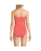 Lands' End Women's Bandeau Tankini Swimsuit Top