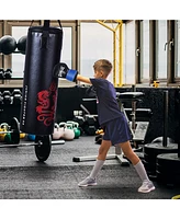 Slickblue 5 Pieces Filled Punching Boxing Set with Jump Rope and Gloves