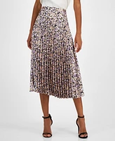 Boss Orange Women's Vlissa Pleated Abstract-Print Skirt