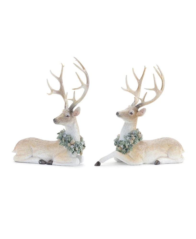 Slickblue Deer (Set of 2) 11"H Resin