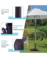 Skonyon 30lbs 18 Inches Heavy Duty Outdoor Patio Market Umbrella Base