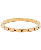 Kate Spade New York Gold-Tone Stainless Steel Color Cubic Zirconia Bangle Bracelet