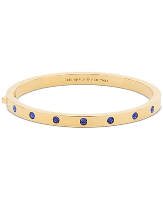 Kate Spade New York Gold-Tone Stainless Steel Color Cubic Zirconia Bangle Bracelet