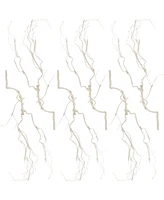 Slickblue Set of 6 Glitter Branches for Festive Decoration