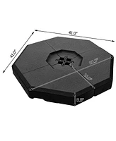 Skonyon 4 Pieces Patio Cantilever Offset Umbrella Weights Base Plate Set