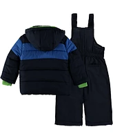 S Rothschild & Co Baby Boys Two Tone Quiled Snowsuit