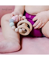 Kanga Care Baby Boys Silicone & Wood Teething Ring