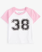 With Jules BBig Girls Raglan-Sleeve Graphic T-Shirt