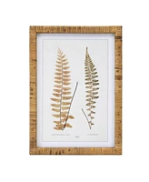 Slickblue Framed Fern Print for Lush Wall Art and Elegant Home Decor (Set of 4)