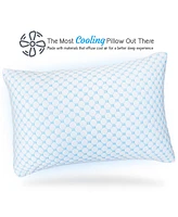 Clara Clark Memory Foam Gel Infused Reversible Cooling Pillow, Standard/Queen