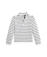 Polo Ralph Lauren Toddler and Little Boys Striped Cotton Quarter-Zip Pullover Shirt