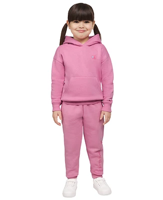 Champion Toddler Girls Fleece Hoodie & Jogger Pants, 2 Piece Set