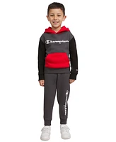 Champion Toddler Boys 2-Pc. Colorblocked Fleece Logo Hoodie & Joggers Set