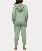 Felina Women's Aria Zip Up Hoodie and Jogger Lounge Set