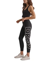 Dkny Sport Women's High-Rise Logo Graphic 7/8 Leggings