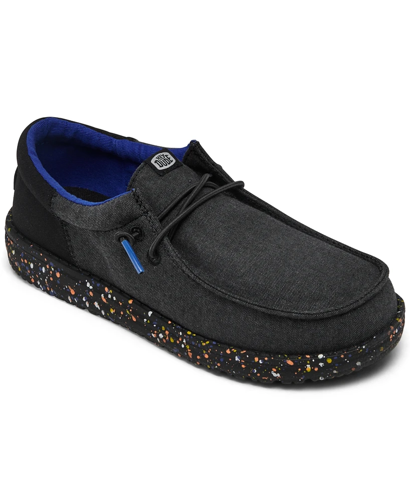 Hey Dude Little Kids Wally Funk Splatter Casual Moccasin Sneakers from Finish Line