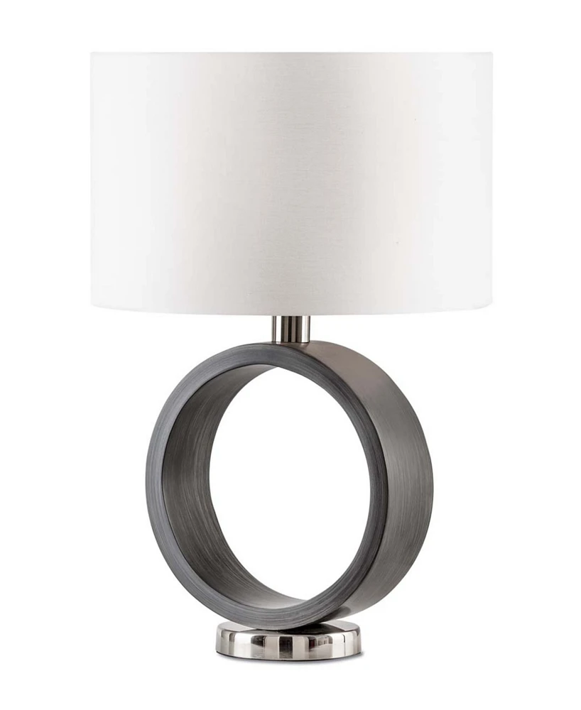 Nova of California Tracey Ring 24" Linen On/Off Switch Table Lamp