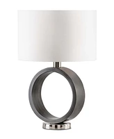 Nova of California Tracey Ring 24" Linen On/Off Switch Table Lamp