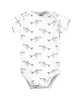 Touched by Nature Baby Boys Organic Cotton Bodysuits, Mystic Sea Creatures