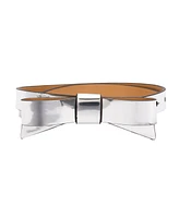 Kate Spade New York Women's 19MM Bow Belt - Mirror Metallic