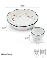 Winterberry Holiday Chip & Dip Bowl