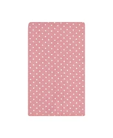 Hudson Baby Infant Girl Cotton Flannel Burp Cloths, Dusty Rose Floral -Pack