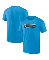 Fanatics Men's Blue Charlotte Fc Block T-Shirt