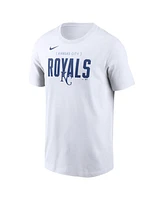 Nike Men's White Kansas City Royals Home Team Bracket Stack T-Shirt