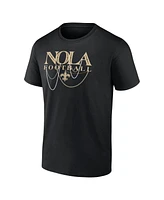 Fanatics Men's Black New Orleans Saints Hometown Offensive Drive T-Shirt