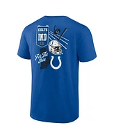 Fanatics Men's Royal Indianapolis Colts Split Zone T-Shirt