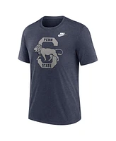 Nike Men's Heather Navy Penn State Nittany Lions Blitz Evergreen Legacy Primary Tri-Blend T-Shirt