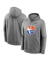 Nike Men's Heather Gray Florida Gators Legacy Logo Club Fleece Pullover Hoodie