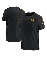 Nike Men's Black Pittsburgh Steelers 2024 Sideline Coach Uv Performance T-Shirt