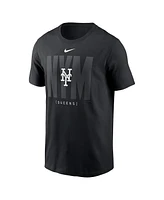 Nike Men's Black New York Mets Fashion Local T-Shirt