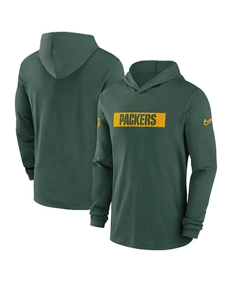 Nike Men's Green Bay Packers Sideline Hoodie Performance Long Sleeve T-Shirt