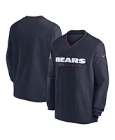 Nike Men's Navy Chicago Bears Sideline Pullover Wind Shirt