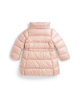 Polo Ralph Lauren Toddler And Little Girls Metallic Down Hooded Long Jacket