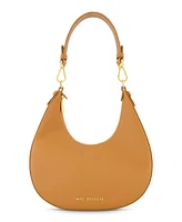 Gold Plated Hardware Grain Leather Hobo Bag