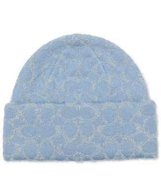 Coach Women's Signature C Metallic Beanie