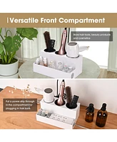 Byootique Bathroom Hair Tool Organizer Acrylic Blow Dryer Holder Storage Stand