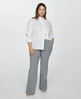 Mango Women's Regular Cotton Lyocell-Blend Shirt