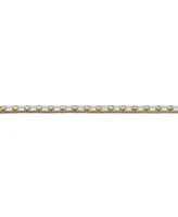 GiGiGirl Sterling Silver 14k Gold Baguette Cubic Zirconia Tennis Bracelet