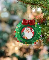 Mr. Christmas 4" Recordable Ornaments Green Wreath