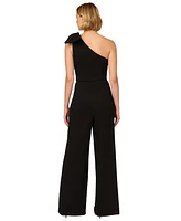 Adrianna Papell Women's Bow-Trim One-Shoulder Jumpsuit