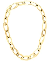 Calvin Klein Pave Sculpted Link Collar Necklace, 16-7/8" + 2" extender